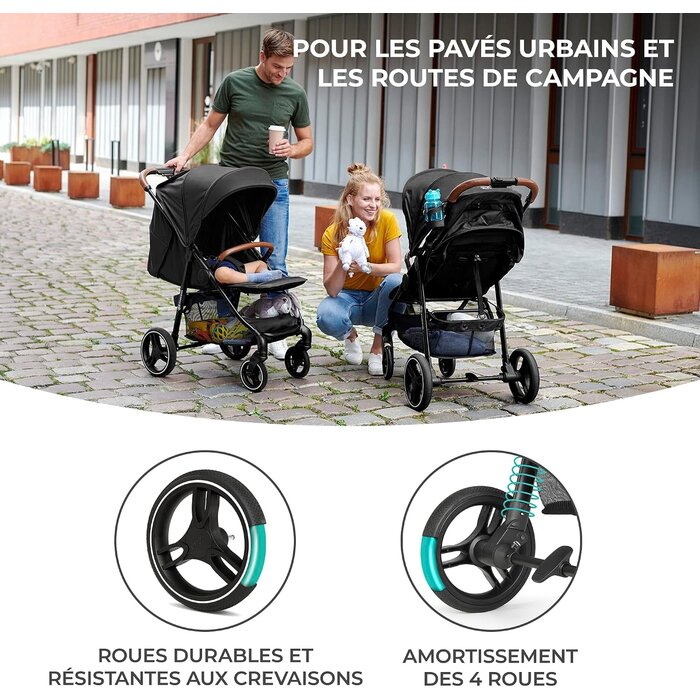 Poussette compacte GRANDE PLUS - Gris - Jusqu'à 35% de réduction