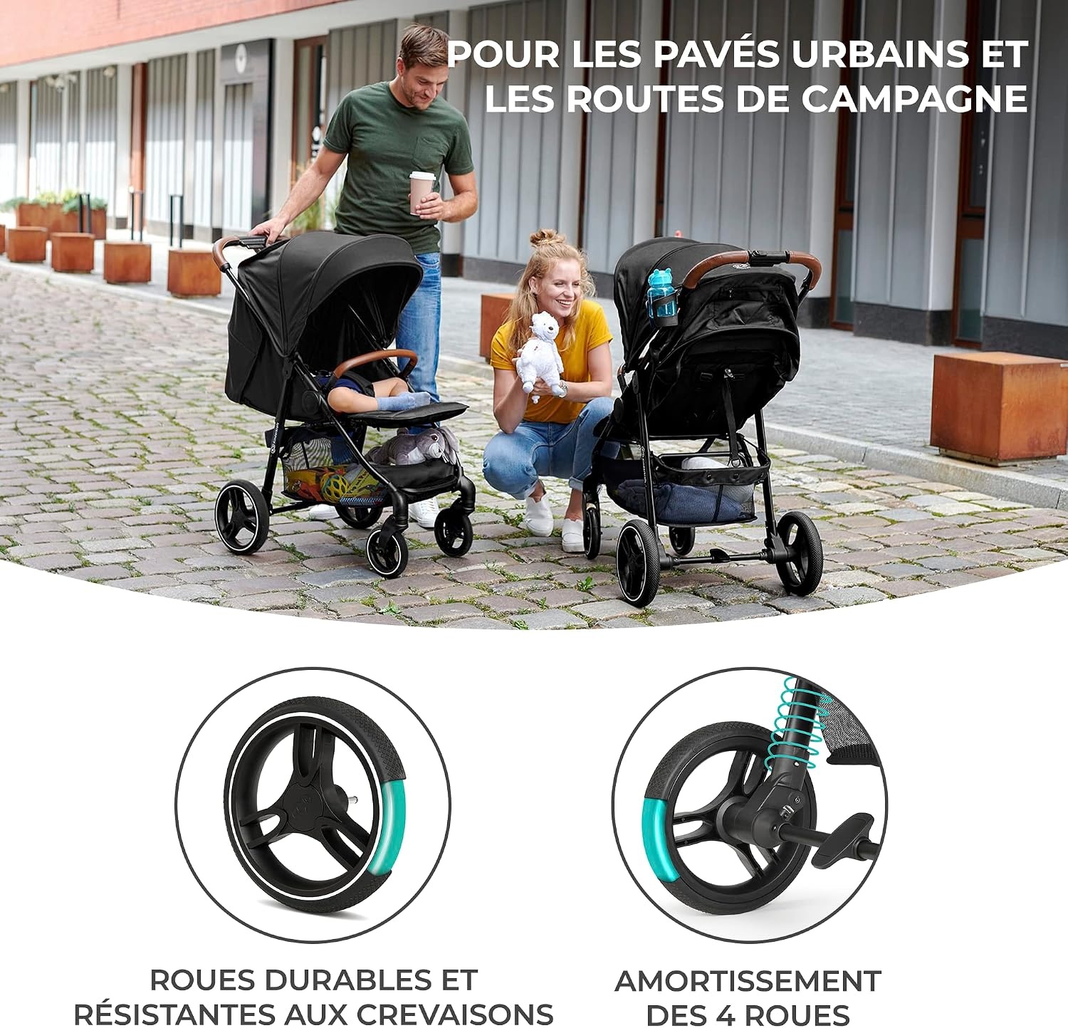 Poussette compacte GRANDE PLUS - Gris - Jusqu'à 35% de réduction