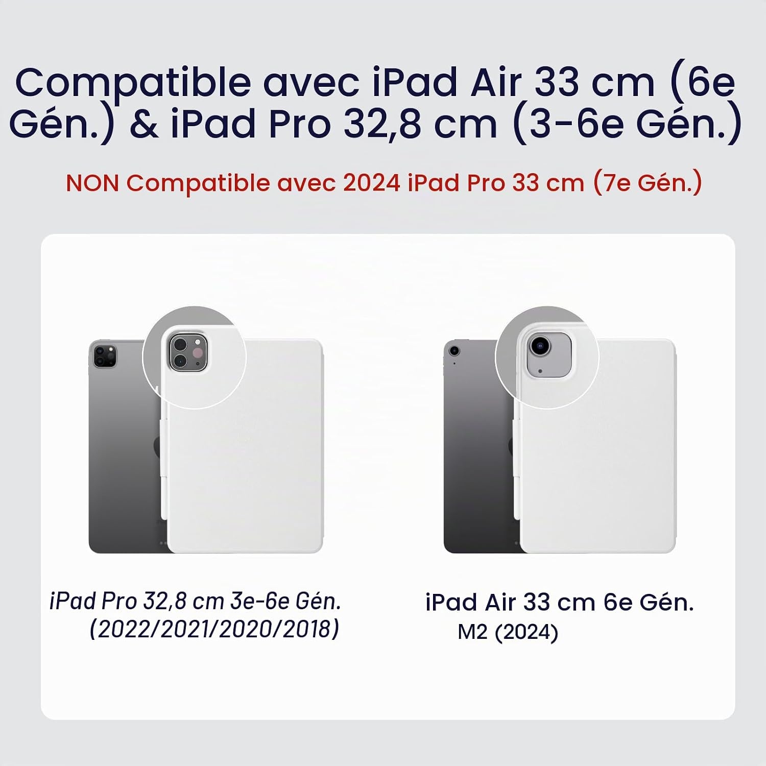 Étui magnétique iPad Air 13"/Pro 12,9" - Jusqu'à -78% de réduction