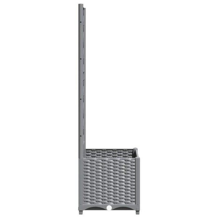 Jardinière avec treillis 40x40x136cm - Gris clair - Jusqu'à -33%