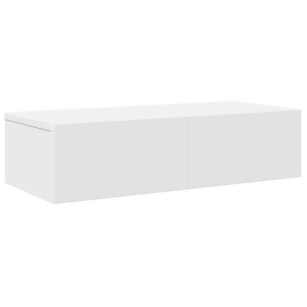Étagère murale avec tiroirs, bois blanc - Jusqu'à 33% de remise