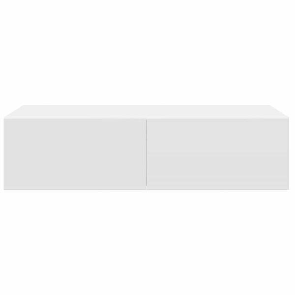 Étagère murale avec tiroirs, bois blanc - Jusqu'à 33% de remise