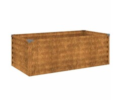 Vidaxl Bac à fleurs surélevé en acier corten 100x50cm - Jusqu'à -33%