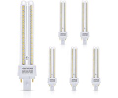 Lot de 5 ampoules LED PLC 15W G24 4000K - Jusqu'à 32% de remise