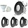 Lot de 4 spots LED IP65 5W Noir - Jusqu'à -32% sur nos modèles outlet