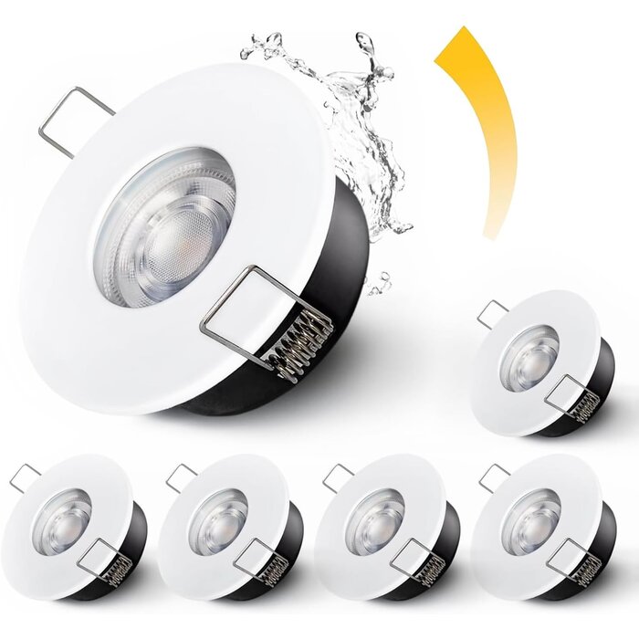 Lot de 4 spots LED IP65 5W Noir - Jusqu'à -32% sur nos modèles outlet