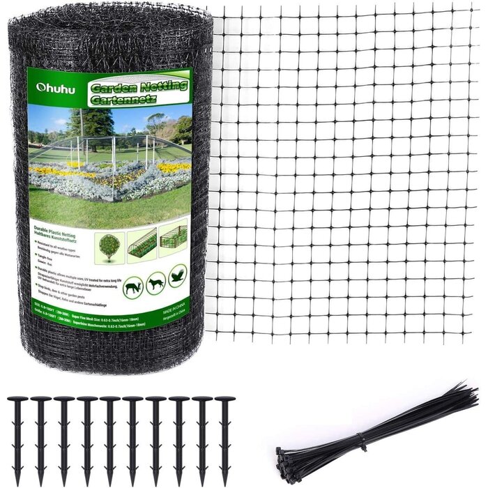 Filet de jardin 2m x 30m anti-UV - Protection oiseaux jusqu'à -31%