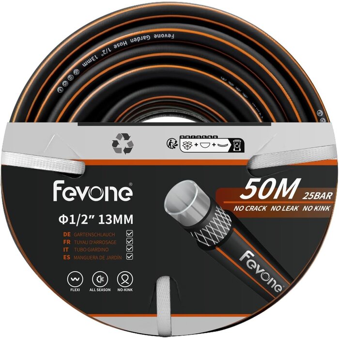 Tuyau d'arrosage 50m - 13mm - 4 couches - Jusqu'à -34% sur le modèle déballé