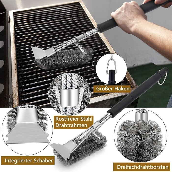 Set d'ustensiles BBQ 6 pièces en inox - Jusqu'à -32% sur le retour