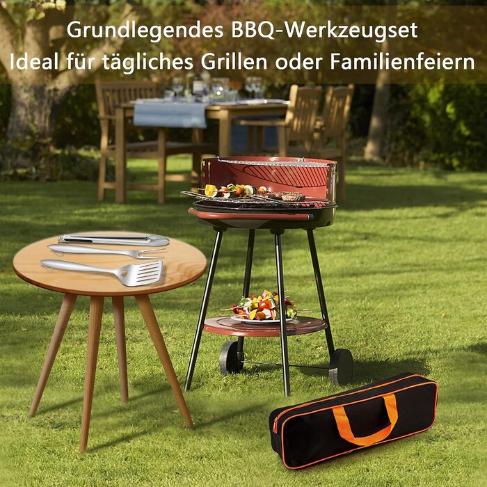 Set d'ustensiles BBQ 6 pièces en inox - Jusqu'à -32% sur le retour