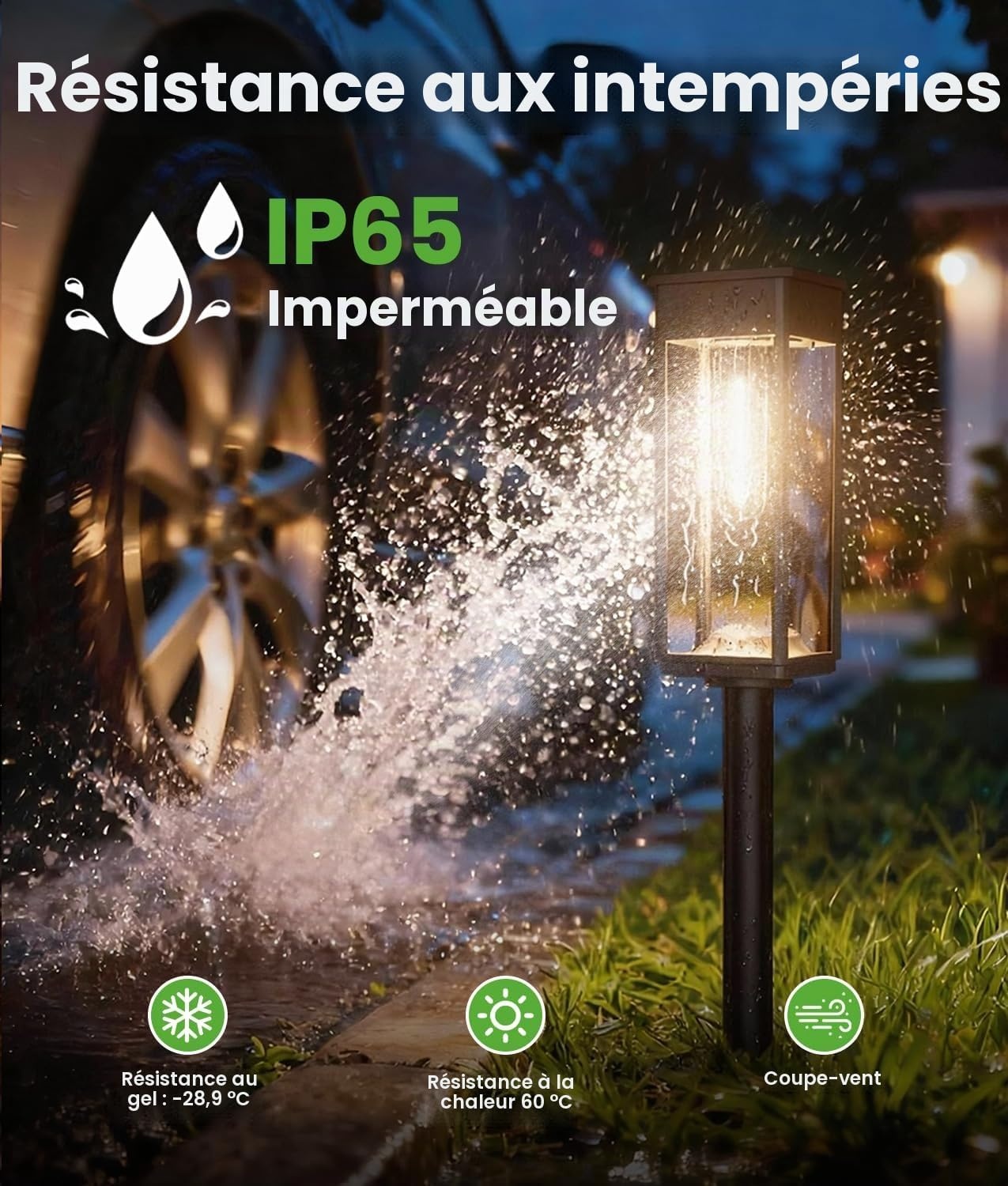 Lot de 6 lampes solaires étanches IP65 - Jusqu'à -32% sur notre sélection