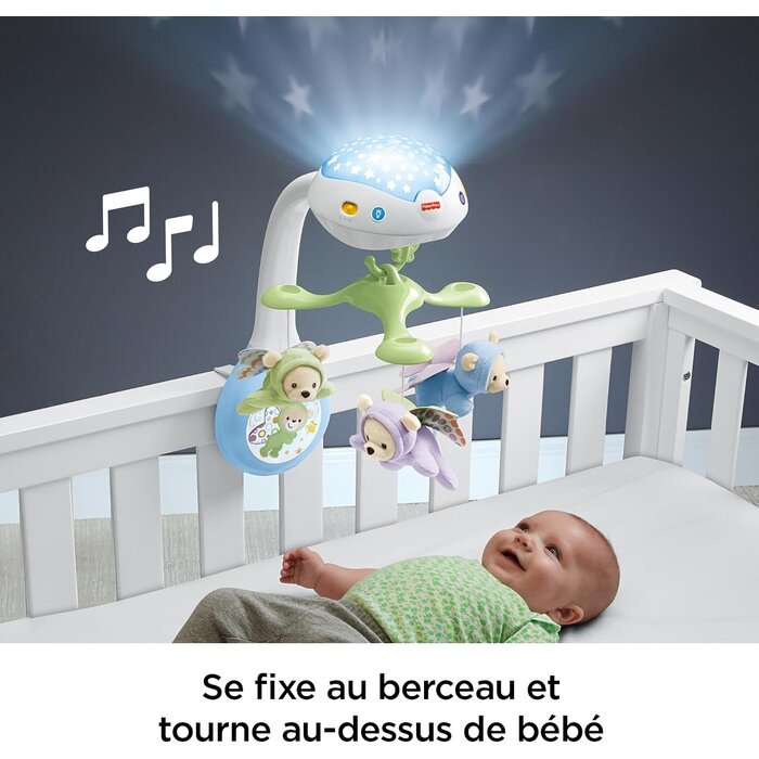 Mobile projecteur 3-en-1 pour bébé - Jusqu'à 32% de remise