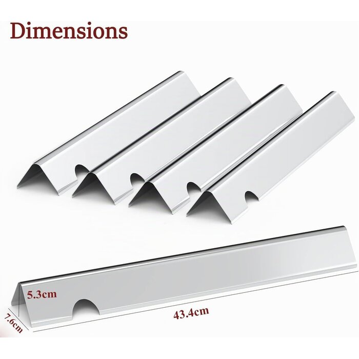 Barres aromatisatrices Inox pour Barbecue - Lot de 5 - Jusqu'à -33%