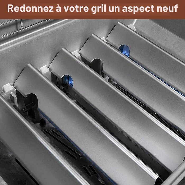 Barres aromatisatrices Inox pour Barbecue - Lot de 5 - Jusqu'à -33%