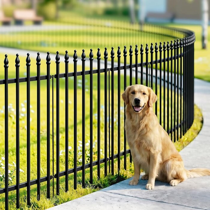 Clôture de jardin décorative 3,5m - Noir - Jusqu'à -34% de réduction