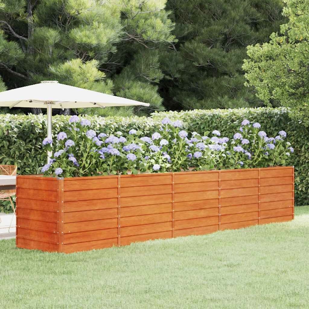 Jardinière en acier corten 400x80x77cm - Jusqu'à -35% sur les retours clients