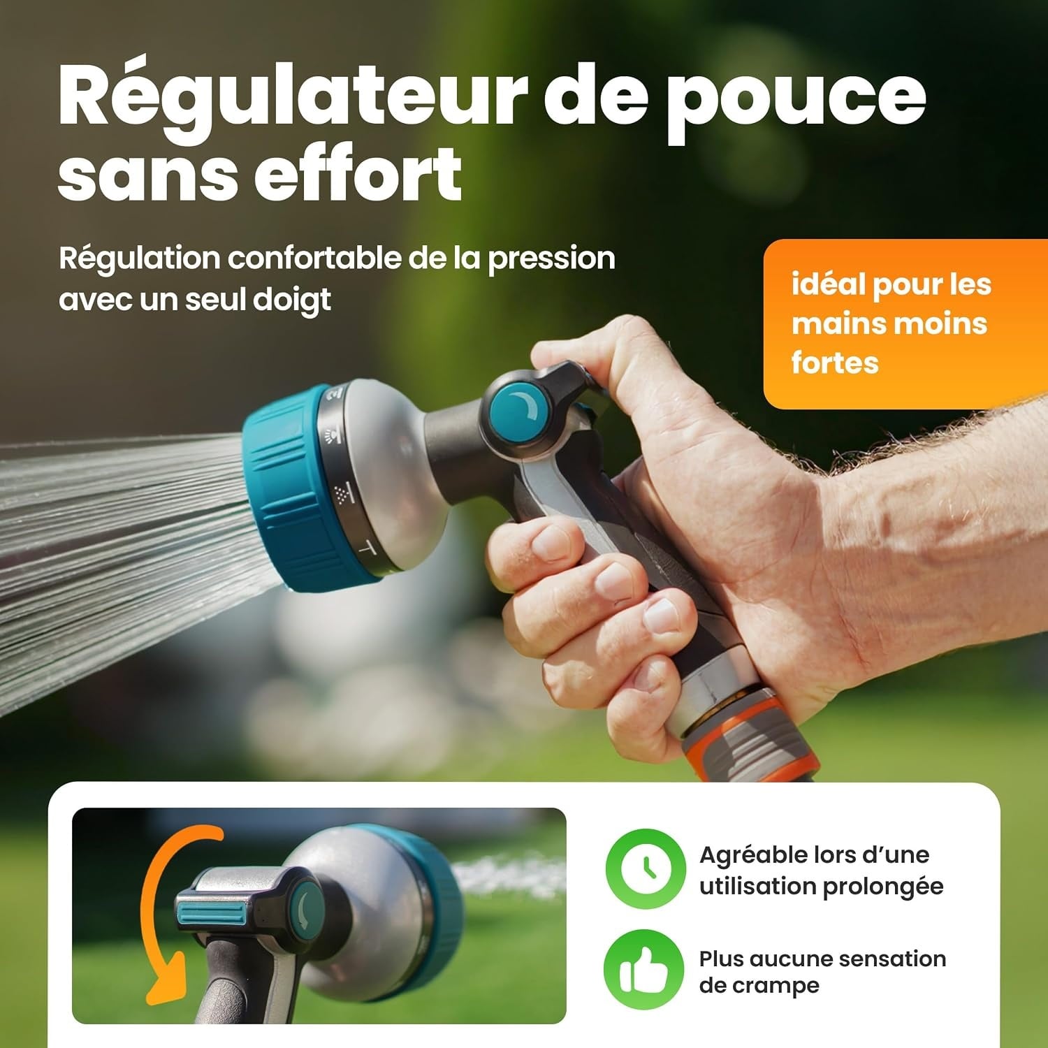 Pistolet d'arrosage 10 jets haute performance - Jusqu'à -31% de réduction