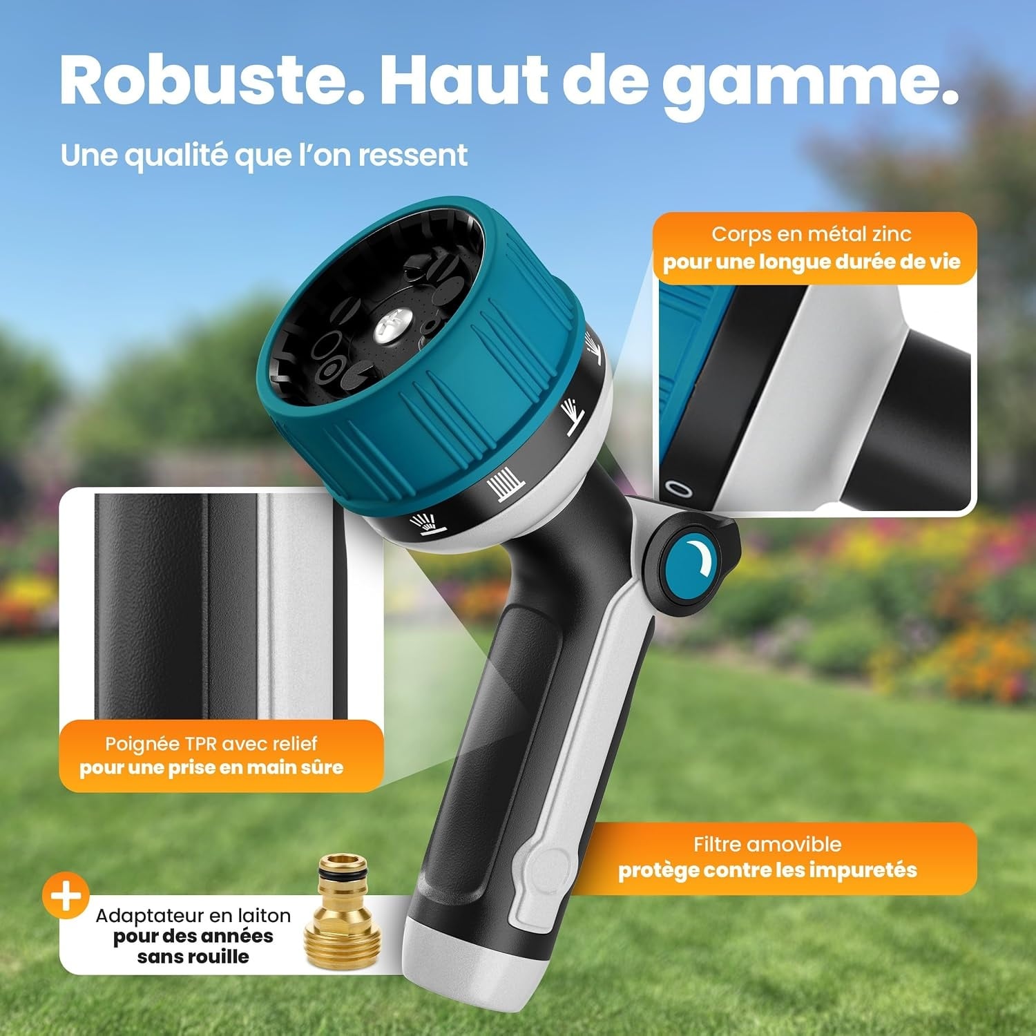 Pistolet d'arrosage 10 jets haute performance - Jusqu'à -31% de réduction