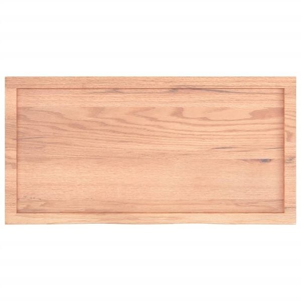 Plan de toilette en chêne massif 100x50cm - Jusqu'à -35% sur l'outlet