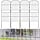 Kit de 10 clôtures de jardin en métal noir (310 cm) - Jusqu'à -33% de remise