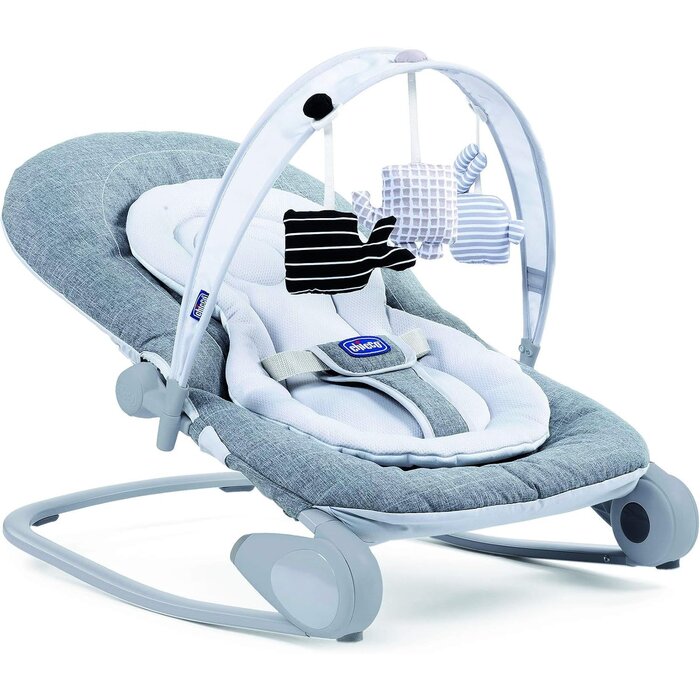 Transat Bébé Évolutif 2-en-1 - Jusqu'à 18 kg - Titane - Jusqu'à 34% de remise