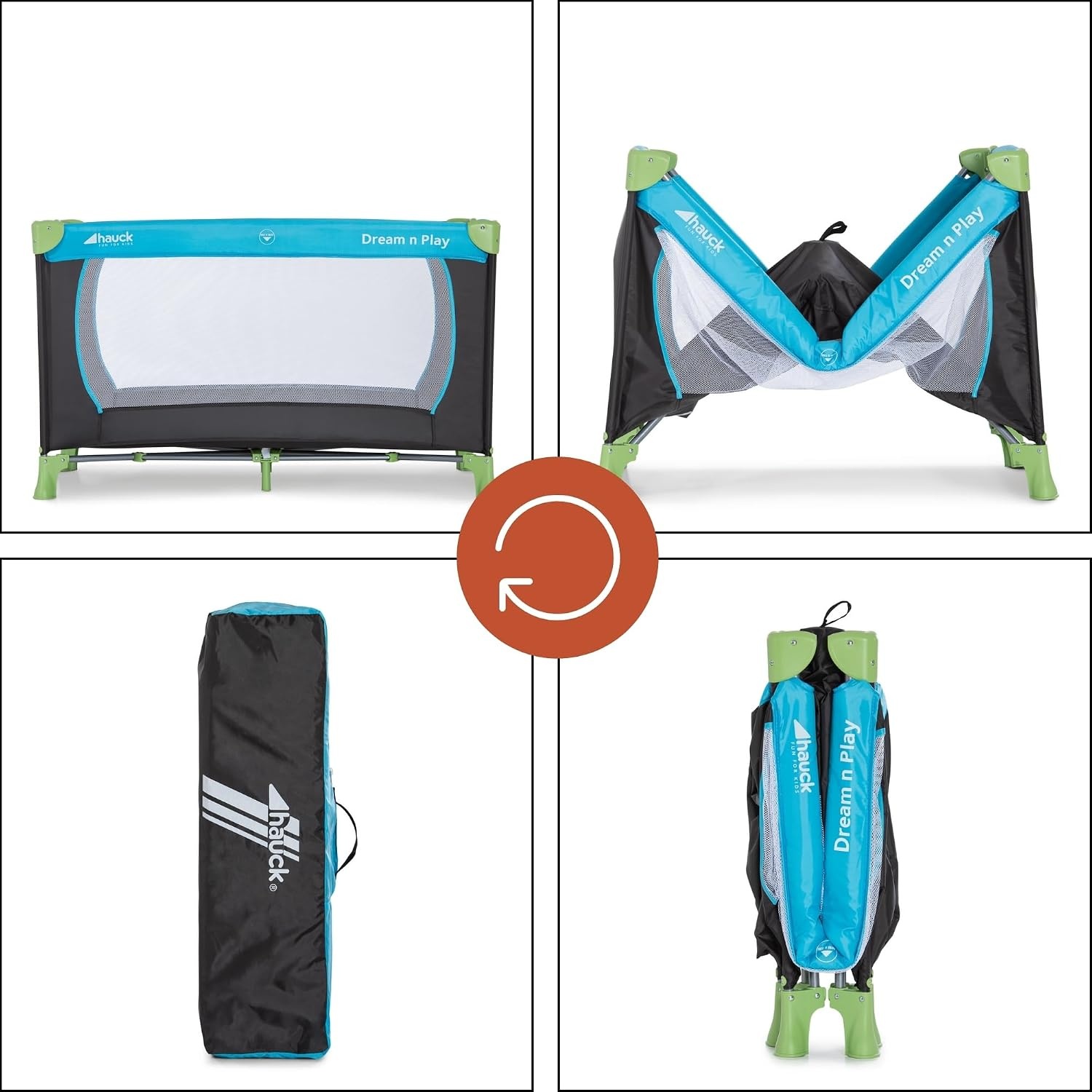 Lit de voyage pliable pour bébé - Bleu - Jusqu'à 33% de remise