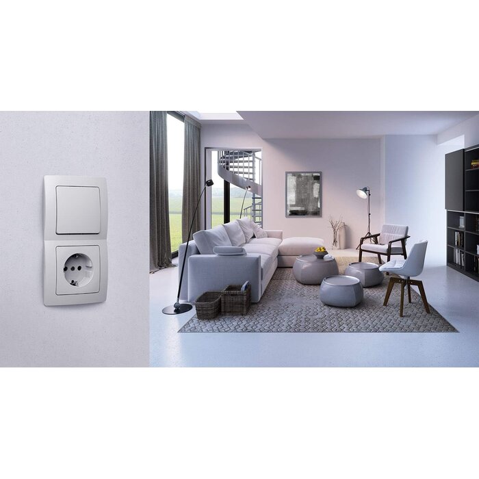 Variateur rotatif LED et incandescent - Blanc arctique - Jusqu'à -33%