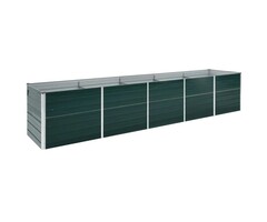 Vidaxl Bac à fleurs surélevé XXL 400cm acier vert - Jusqu'à 34% de remise