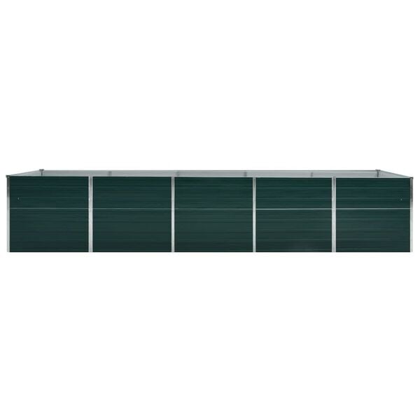 Bac à fleurs surélevé XXL 400cm acier vert - Jusqu'à 34% de remise