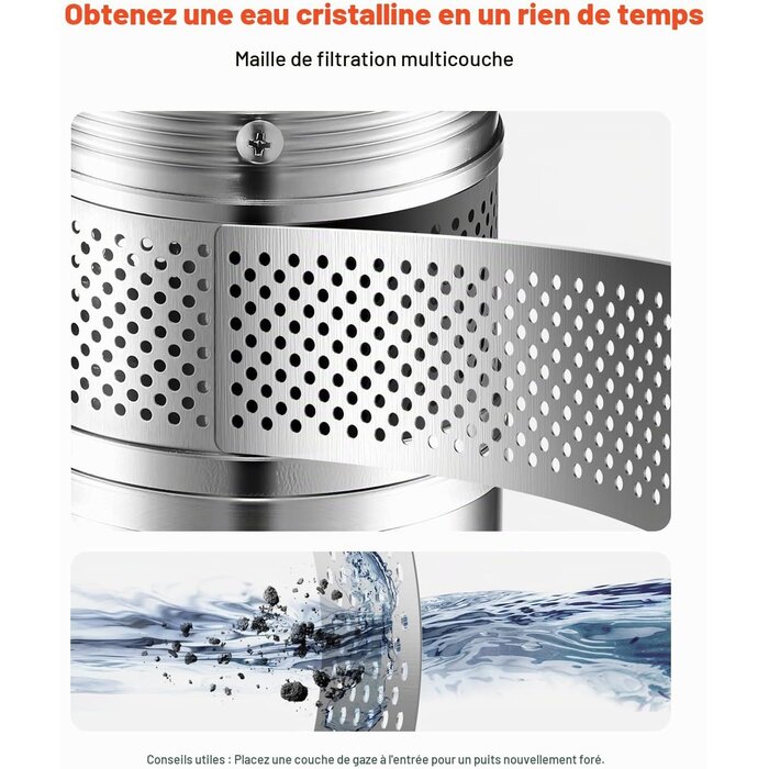 Pompe immergée 750W 100l/min - Jusqu'à 35% de réduction
