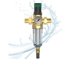 Réducteur de pression d'eau 3/4" avec manomètre - Jusqu'à -32% sur l'outlet
