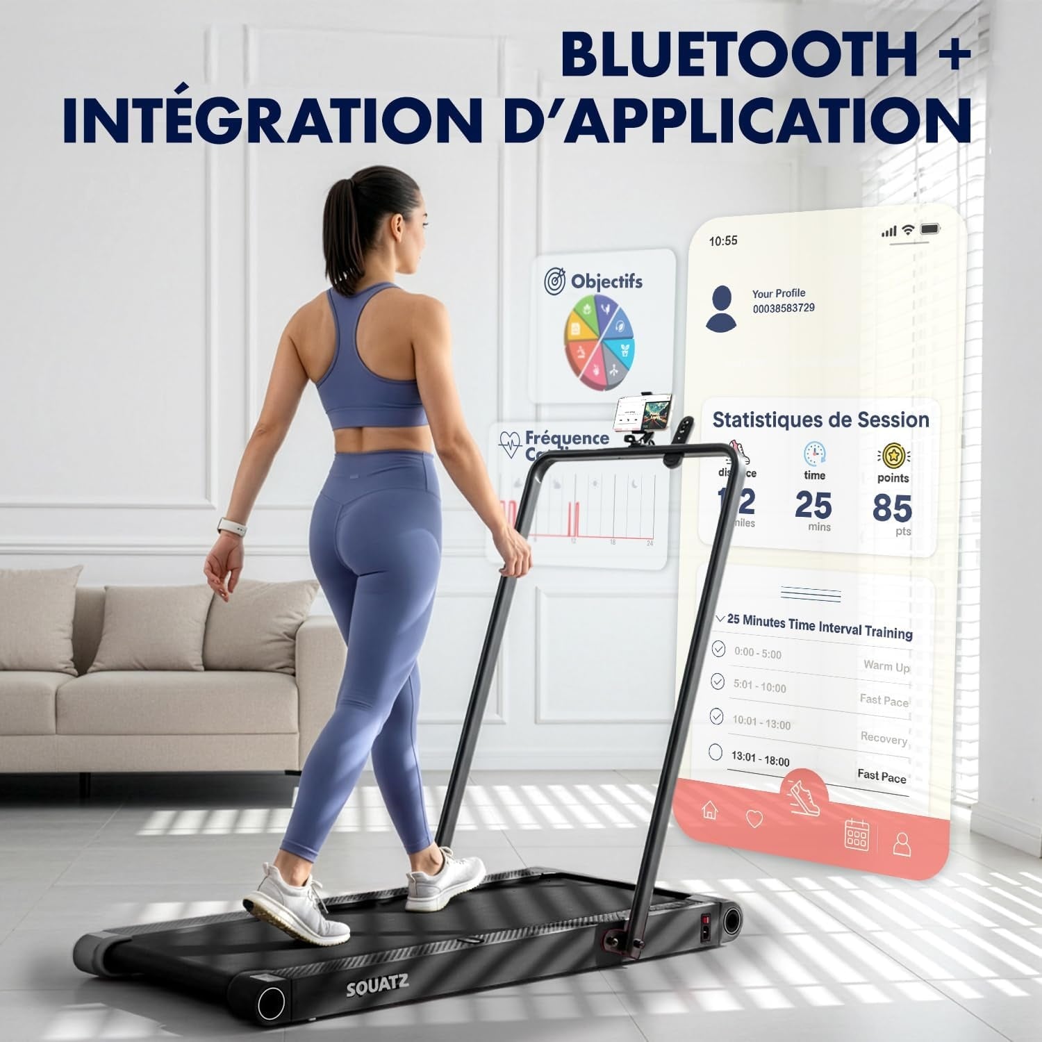 Tapis de marche avec plateforme vibrante - Jusqu'à 35% de réduction