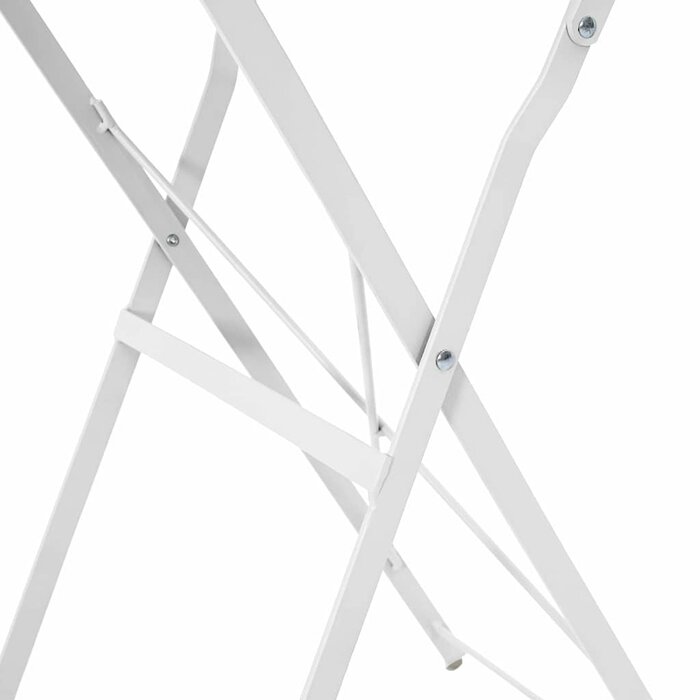 Table de bistrot pliante blanche Ø 50 cm - Jusqu'à 33% de remise