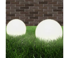 Vidaxl Lot de 2 Lampes Sphériques LED 30cm - Jusqu'à 33% de remise