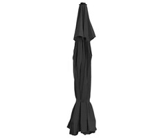 Vidaxl Toile de parasol 500 cm noire - Polyester - Jusqu'à 34% de réduction