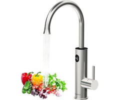 Robinet électrique instantané 3,2 kW - Argent - 63% de remise