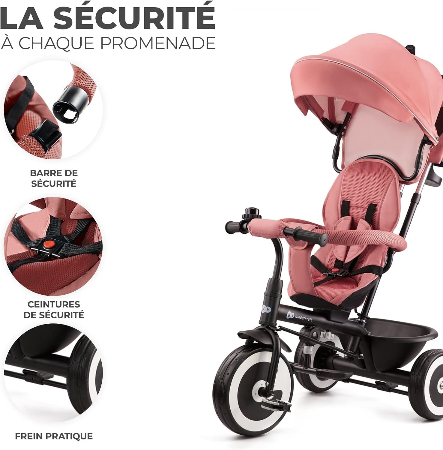 Draisienne enfant rose - Apprentissage équilibre - Jusqu'à 34% de réduction