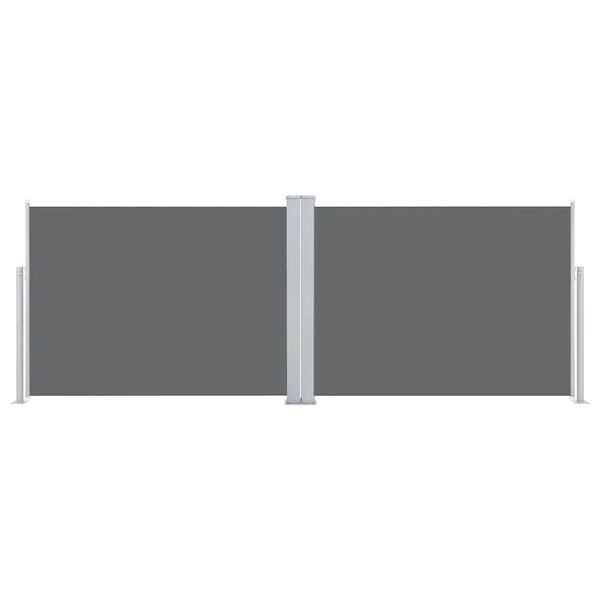 Vidaxl Pare-vent rétractable 120x1000cm Anthracite - 64% de remise