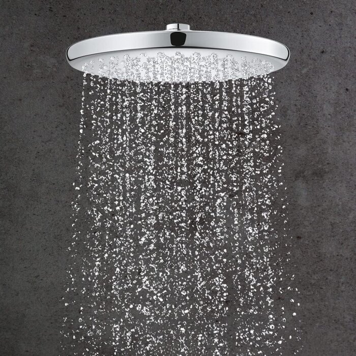 Pomme de douche ronde 25 cm - Chrome - Jusqu'à -35% sur l'outlet