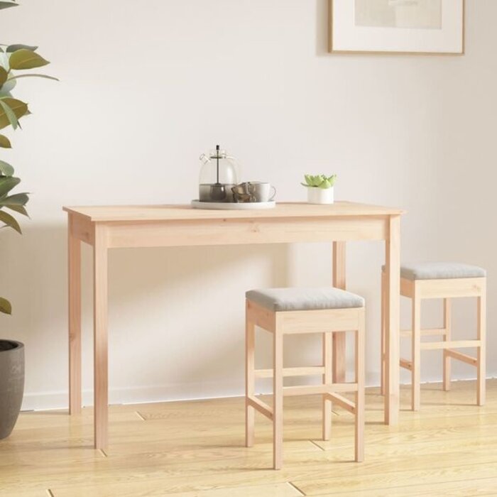 Table à manger en pin massif 110 cm - Jusqu'à -34%