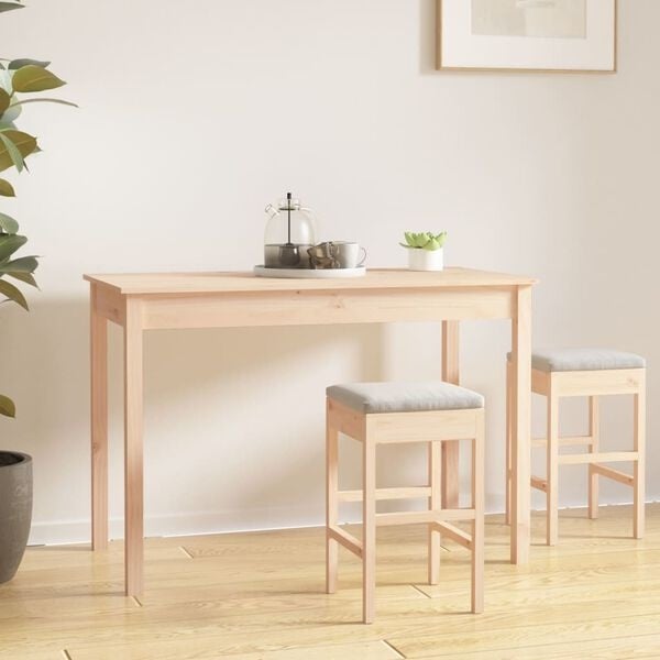 Table à manger en pin massif 110 cm - Jusqu'à -34%