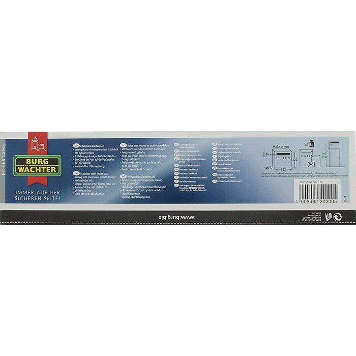 Boîte aux lettres moderne en inox - Jusqu'à 34% de réduction