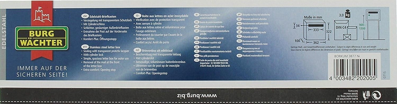Boîte aux lettres moderne en inox - Jusqu'à 34% de réduction