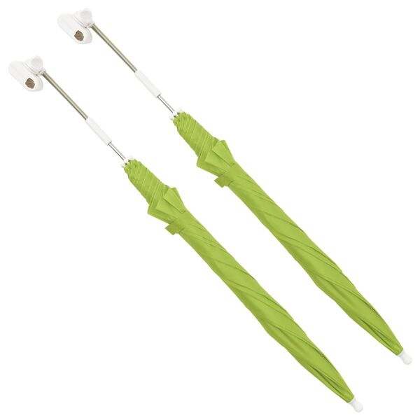 Vidaxl Lot de 2 parasols pour chaise de camping vert - 54% de remise