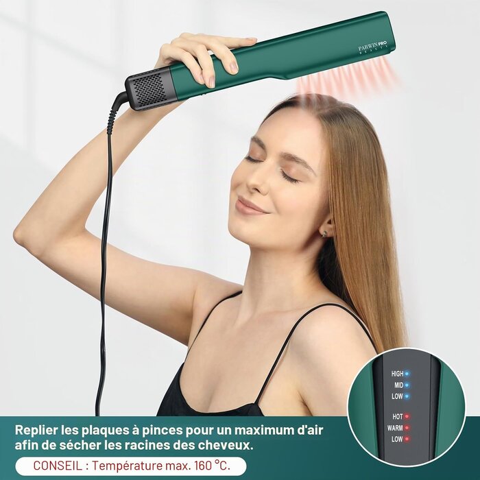Lisseur ionique à air 1200W pour cheveux longs - Jusqu'à 35% de remise