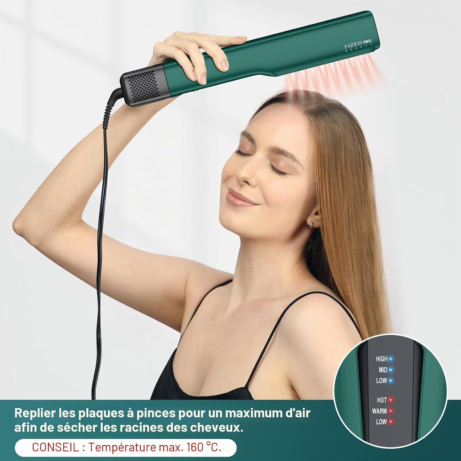 Lisseur ionique à air 1200W pour cheveux longs - Jusqu'à 35% de remise