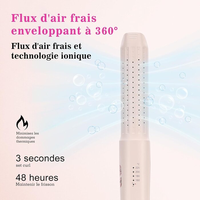 Lisseur et Boucleur 2-en-1 Air Froid - Jusqu'à -33% sur l'Outlet
