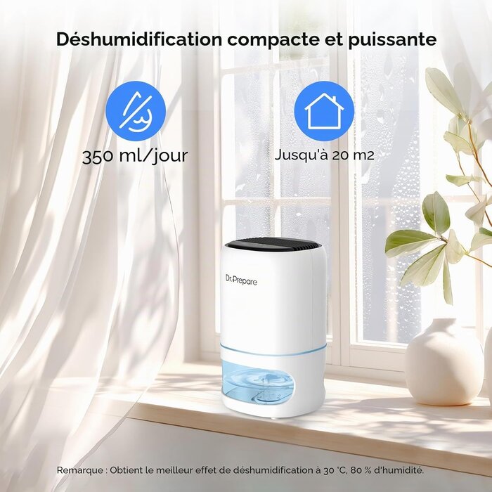 Déshumidificateur 2-en-1 avec Purificateur - Blanc - Jusqu'à -32%