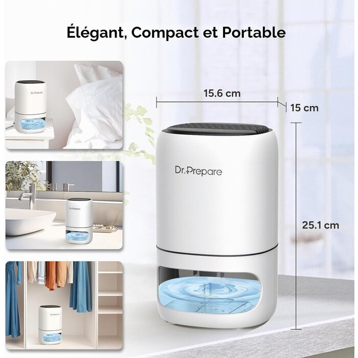 Déshumidificateur 2-en-1 avec Purificateur - Blanc - Jusqu'à -32%
