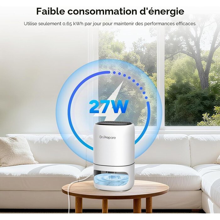 Déshumidificateur 2-en-1 avec Purificateur - Blanc - Jusqu'à -32%